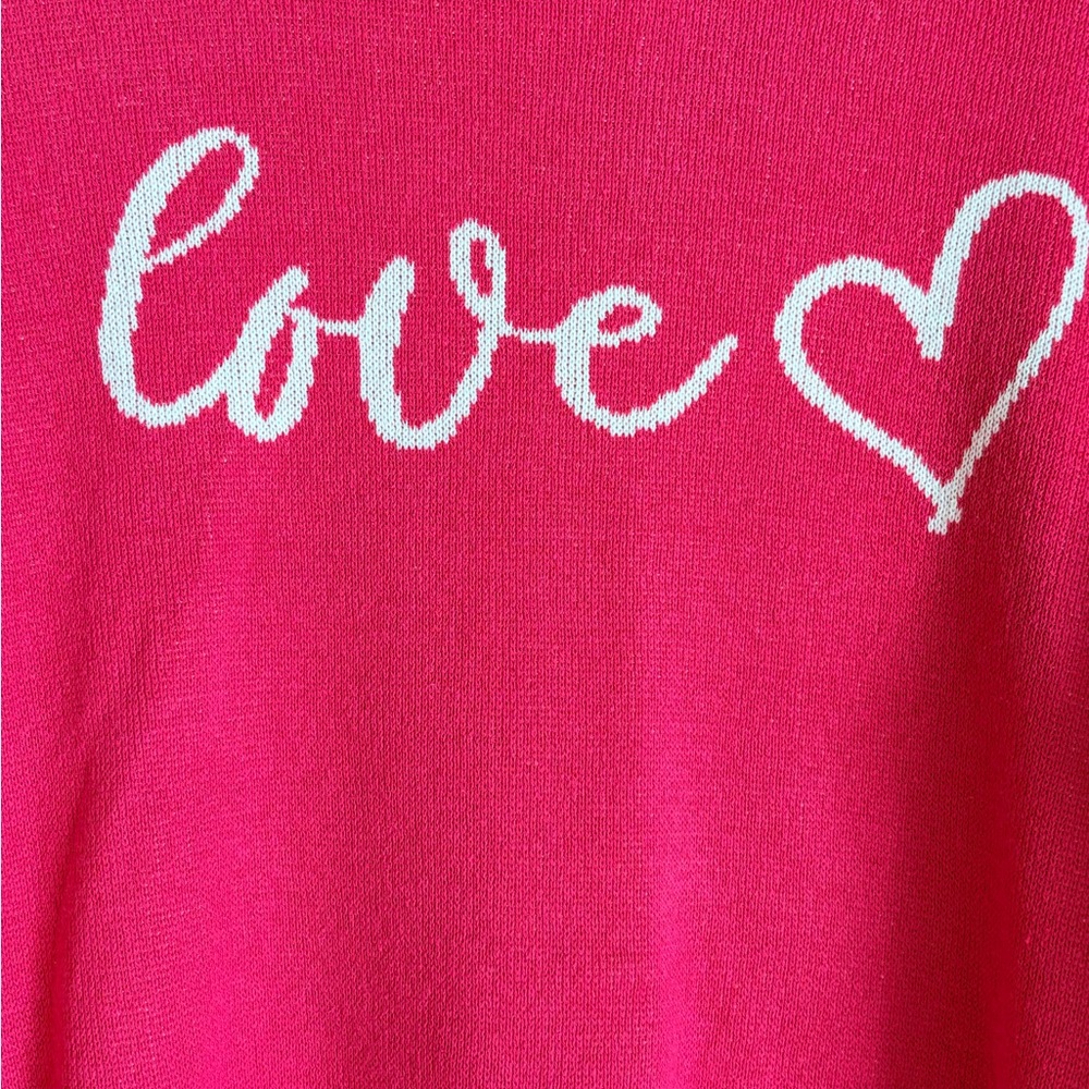 Women's 'Love' Crewneck Sweater - Pink -